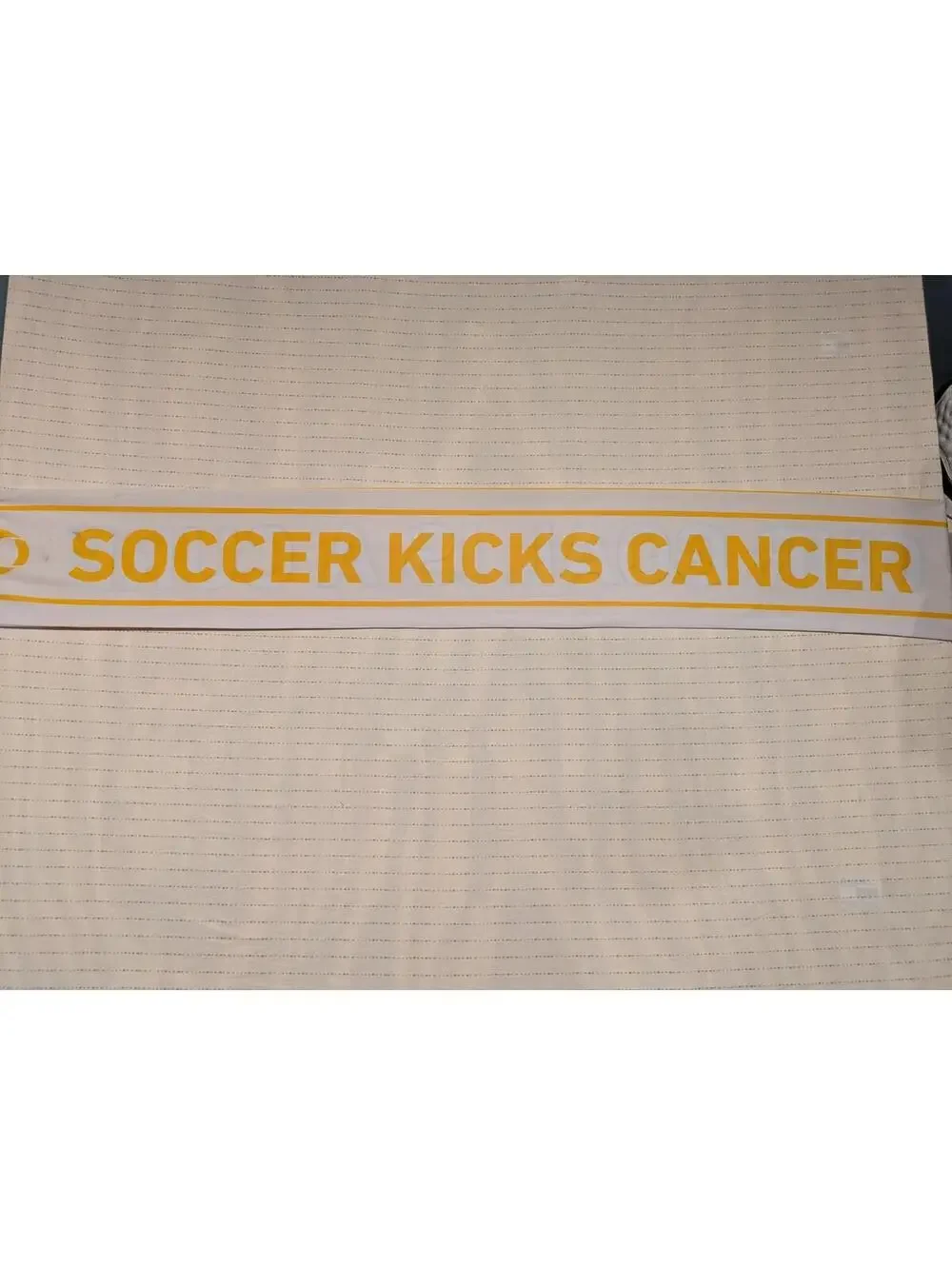 Adidas MLS Scarf - Kicks Against Cancer - Yellow & White